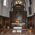 Série patrimoine religieux : l'église de Soisy mérite le détour pour ses stalles, son confessionnal et son retable.