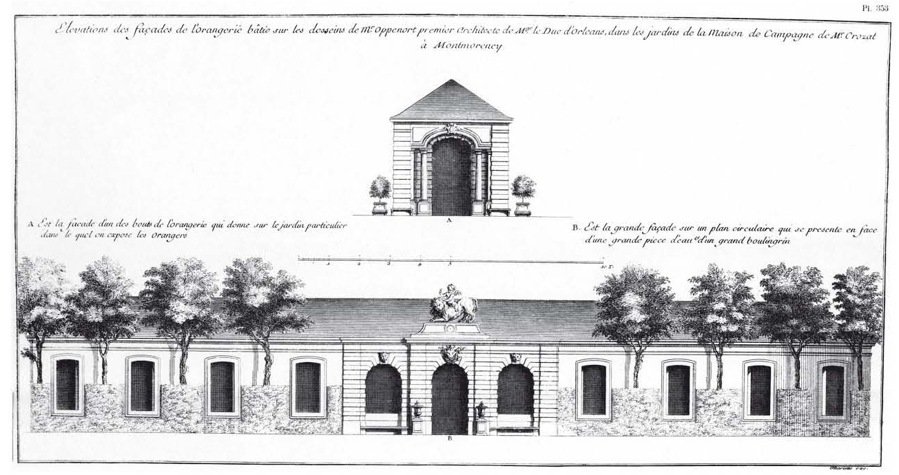 Plan de l'Orangerie de Montmorency