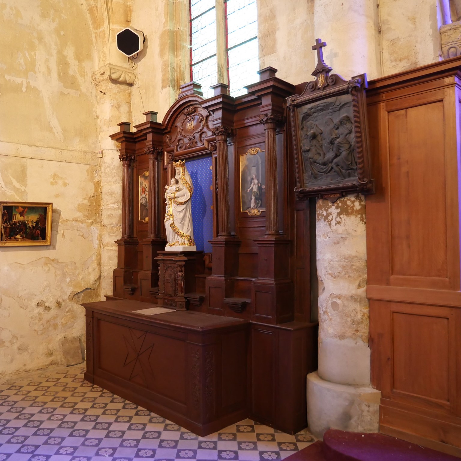 Retable de l'église de Saint-Prix (photo : Christophe Séfrin)