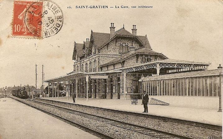 la gare de Saint-Gratien (issu site internet asgvo - collection Daniel Miot)