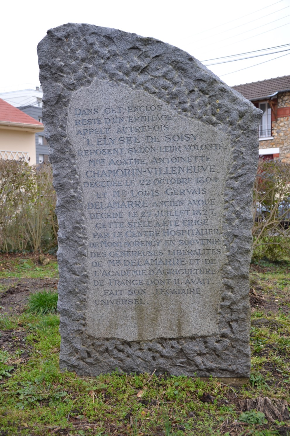 Stèle de Granit à Soisy-sous-Montmorenc