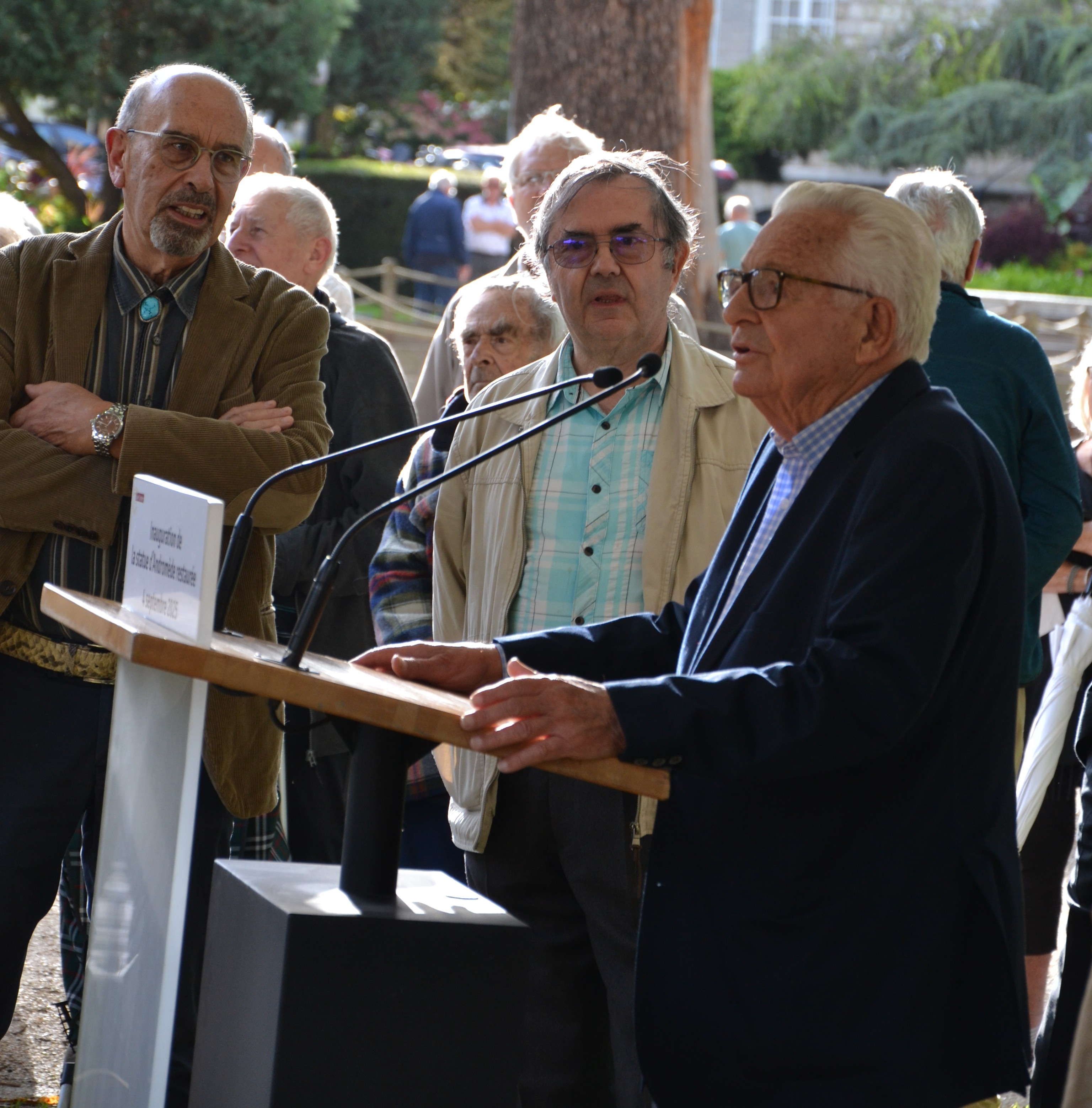 Dan-Robert, François Paget et François Scellier lors de l'inauguration - 4 septembre 2025