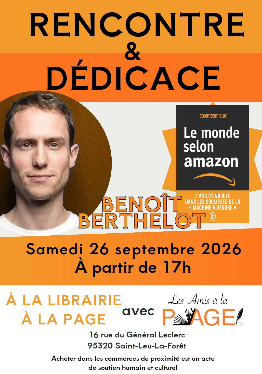 Rencontre d&eacute;dicaces Beno&icirc;t Berthelot