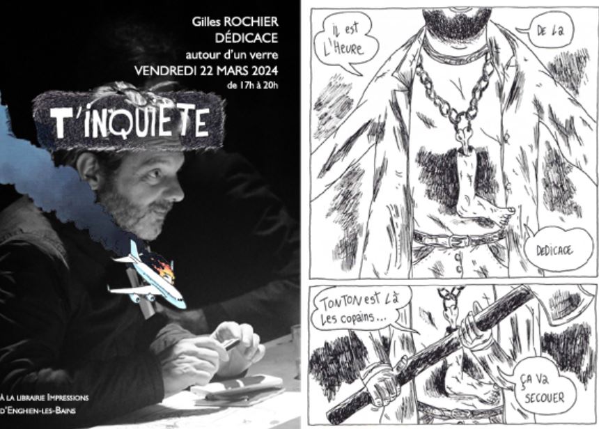 Dédicaces Gilles Rochier à Enghien - 22 mars 2024
