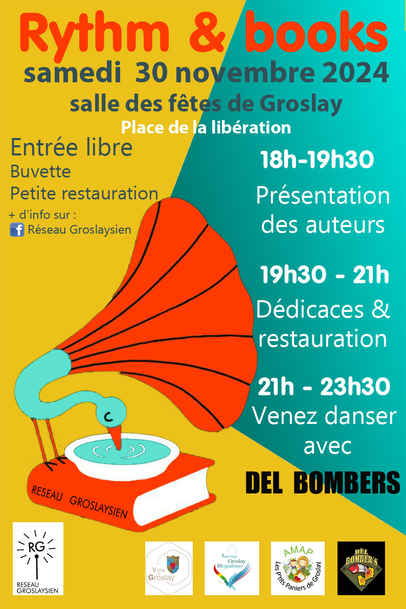 Soirée Rythm and Books - Groslay - 30 novembre 2024