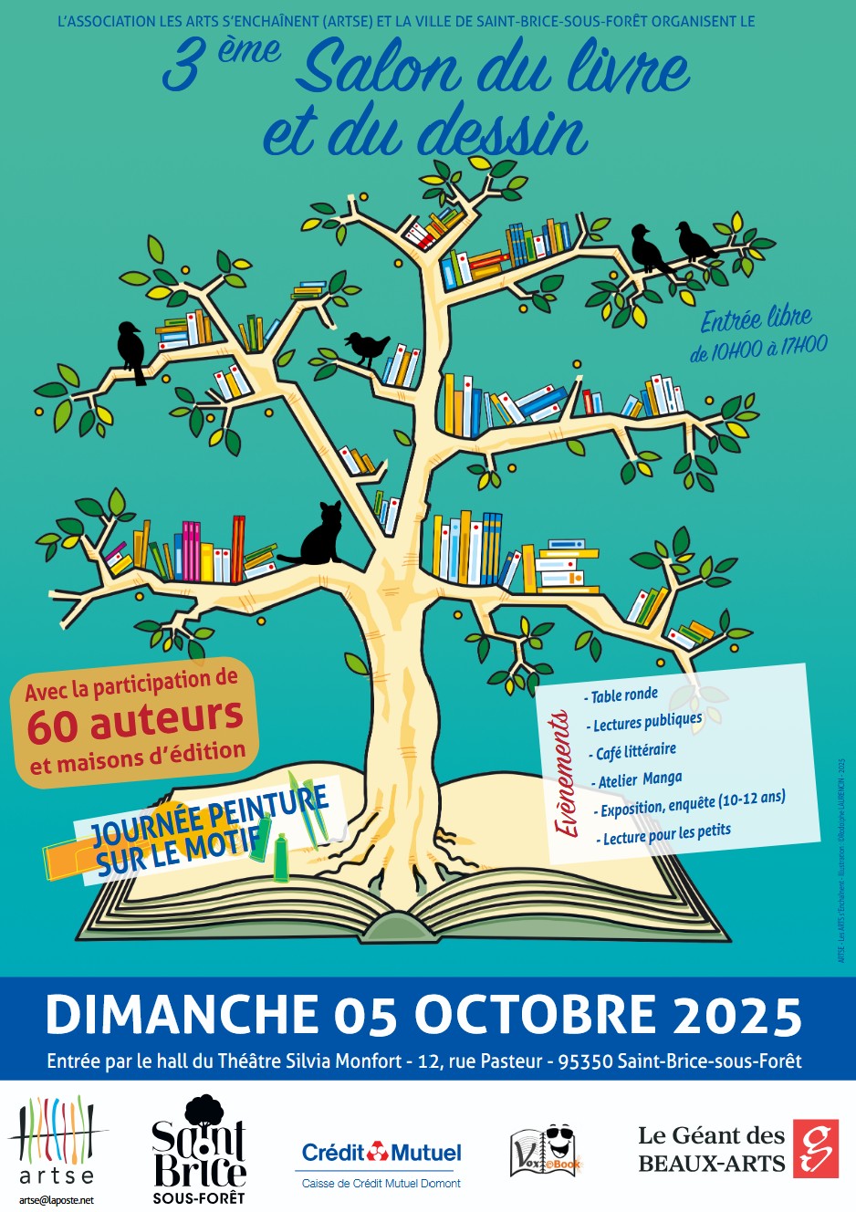 Salon du livre et du dessin Saint-Brice-sous-Forêt 2025