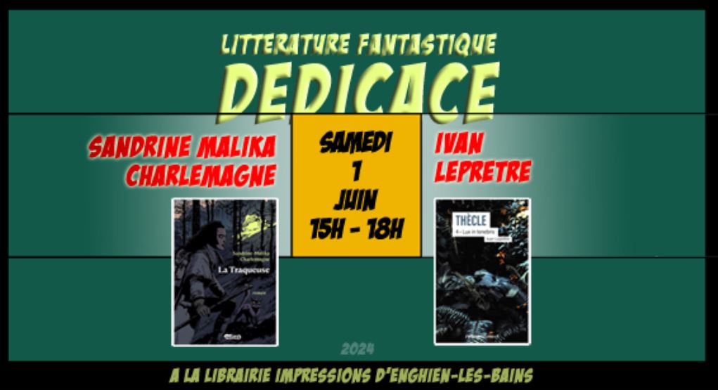 Séance dédicaces de Sandrine-Malika Champagne et Ivan Leprêtre