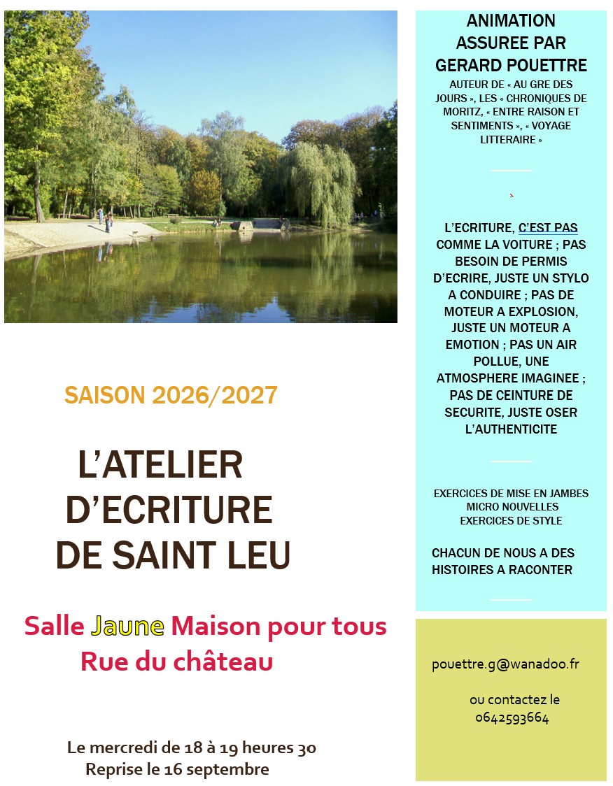 Atelier ecriture G&eacute;rard Pouettre - 2026