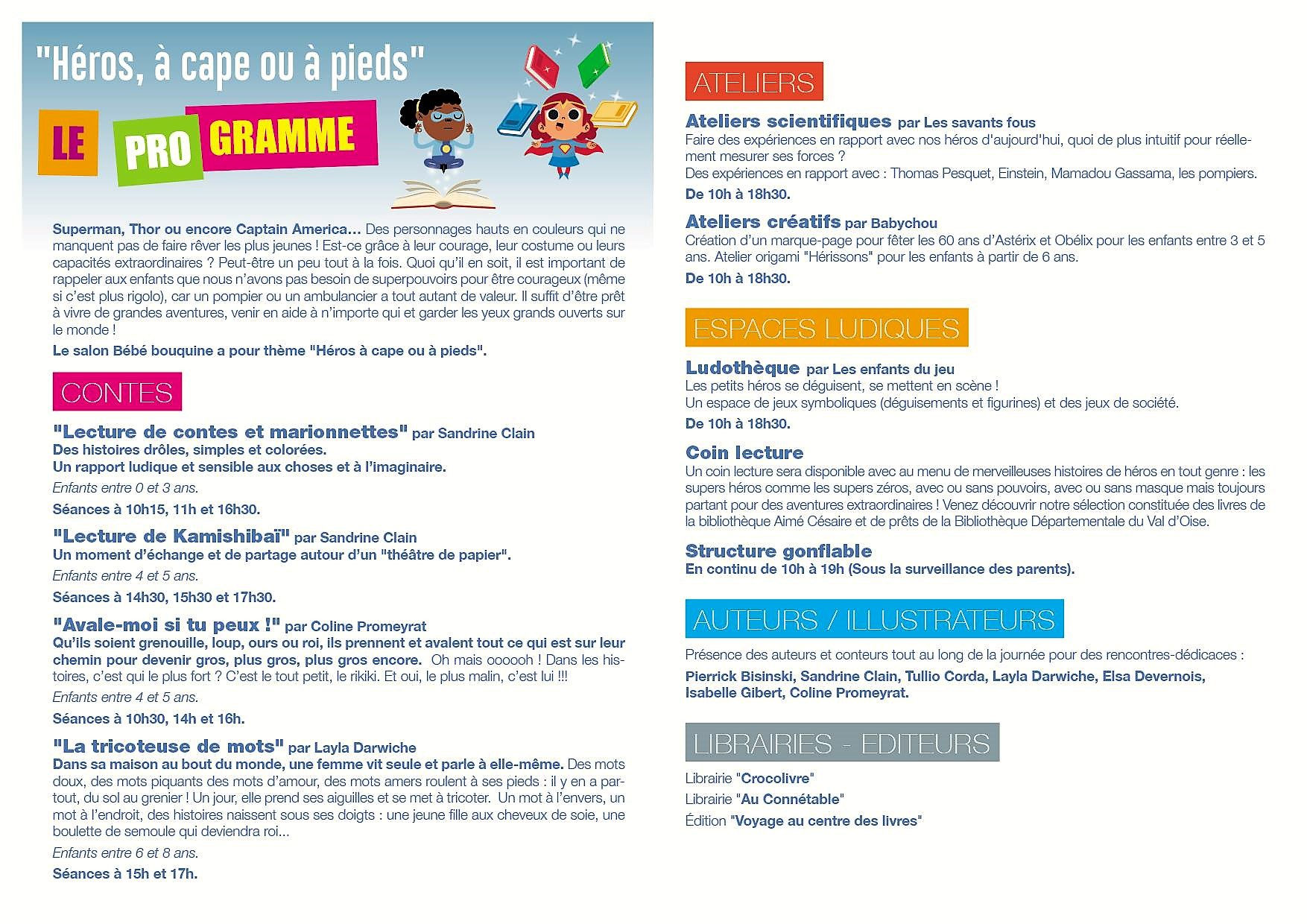Programme Bébé bouquine 2019