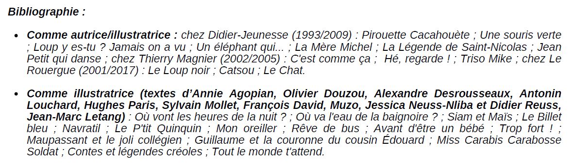 Bibliographie Charlotte Mollet