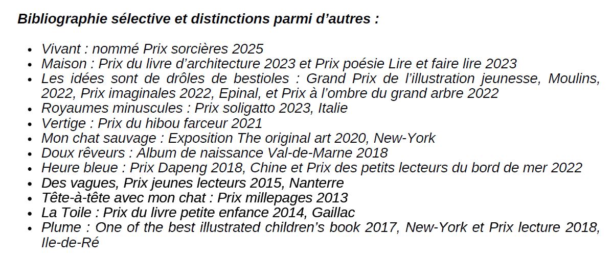 Bibliographie Isabelle Simler