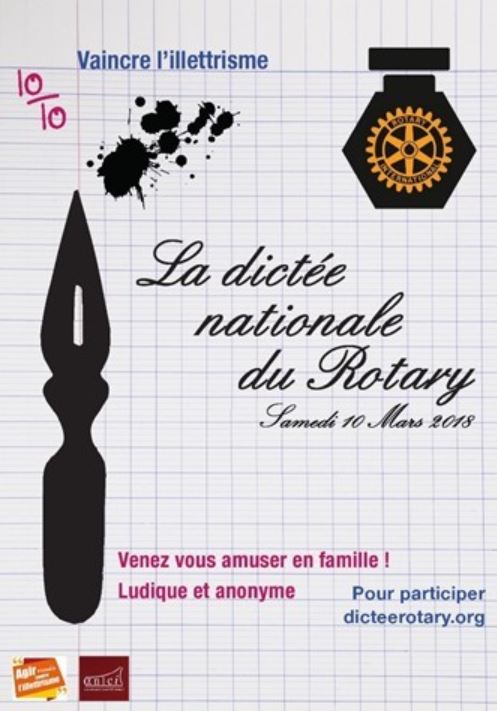 Dictée du Rotary le 10 mars 2018