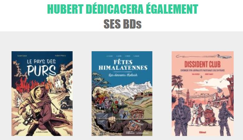 Dédicaces de Hubert Maury