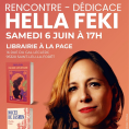 S&eacute;ance d&eacute;dicaces avec Hella Feki pour ses romans "Une reine sans royaume" et "Noces de jasmin"