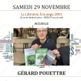 Rencontre-d&eacute;dicace avec G&eacute;rard Pouettre, auteur des "Chroniques de Moritz", des "Dialogues de Moritz" et d'un "Voyage litt&eacute;raire"
