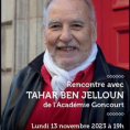 Un prix Goncourt à Enghien ! Conférence-dédicaces exceptionnelle avec le romancier Tahar Ben Jelloun.