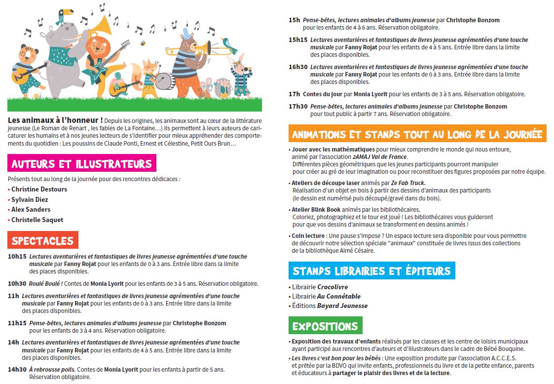 Programme salon Bébé Bouquine 2022