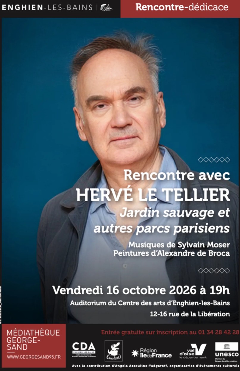 Rencontre Herv&eacute; Le Tellier - Enghien - 16 octobre 2026