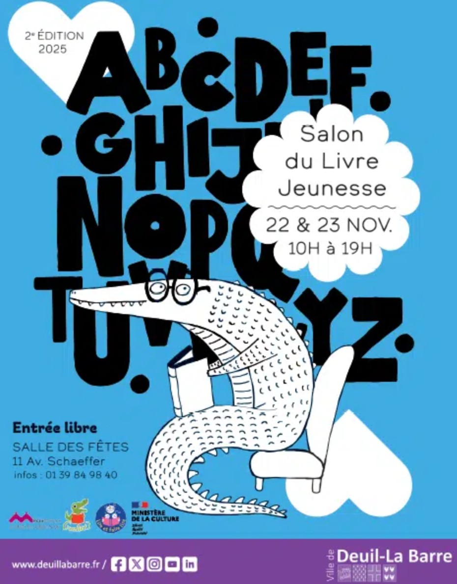 Salon du livre jeunesse Deuil-la-Barre - 22 et 23 novembre 2025