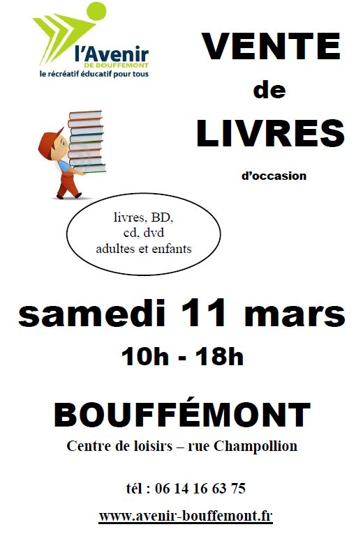 vente de livres - Bouffémont - 11 mars 2023