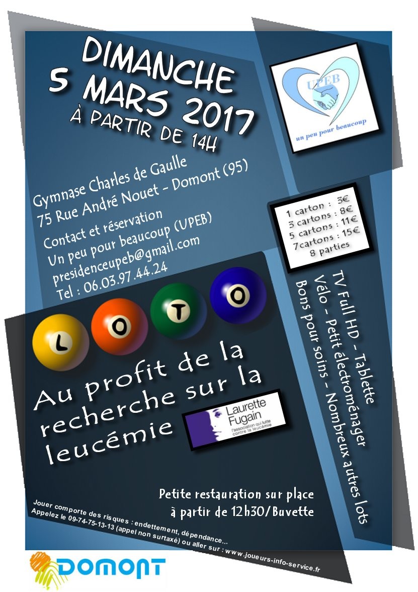 LOTO A DOMONT 5 MARS 2017