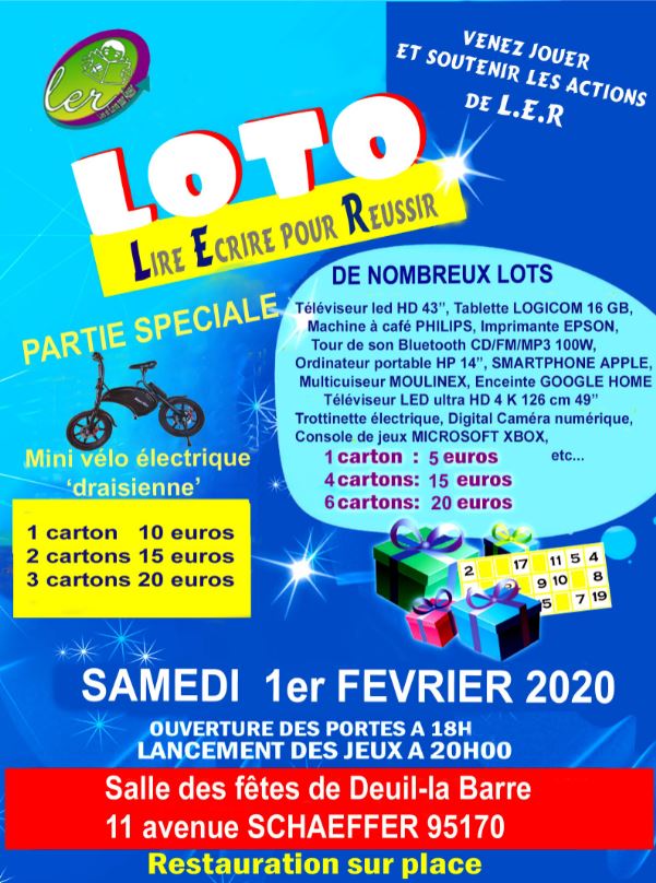 Loto à Deuil-la-Barre le 1er février 2020