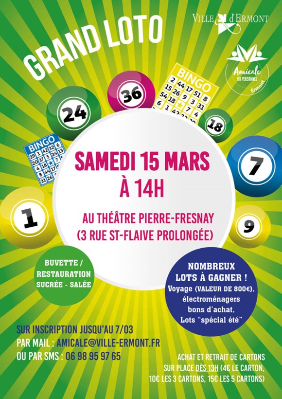 Loto à Ermont - 15 mars 2025