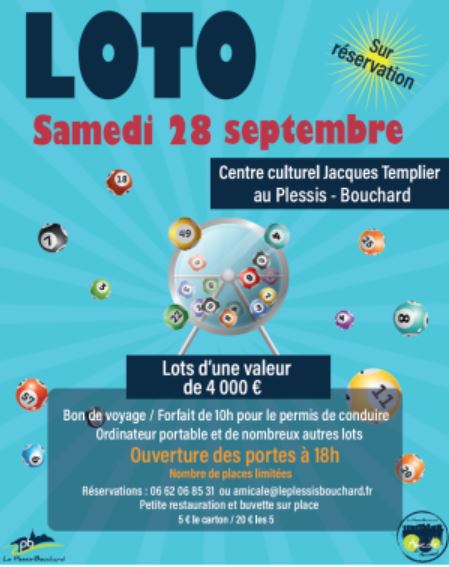Loto au Plessis-Bouchard - 28 septembre 2024
