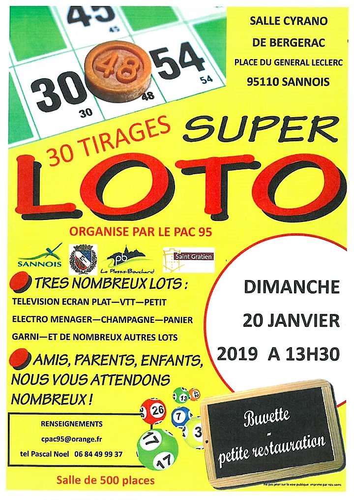 Loto à Sannois le 20 janvier 2019