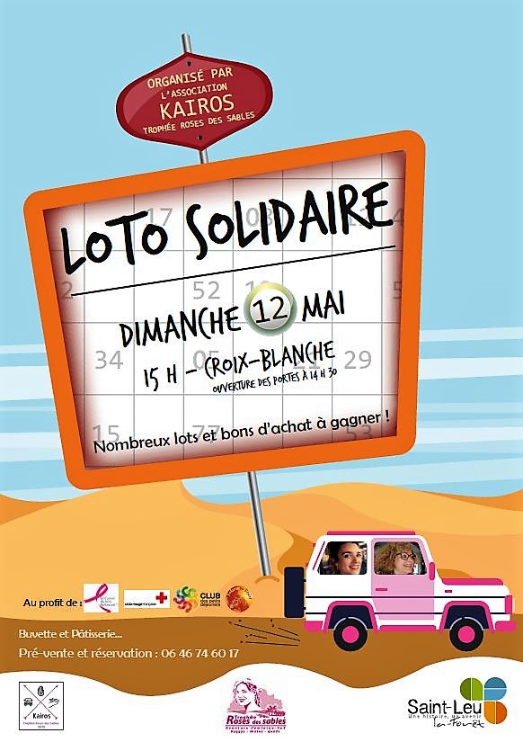 Loto solidaire le 12 mai 2019 à Saint-Leu