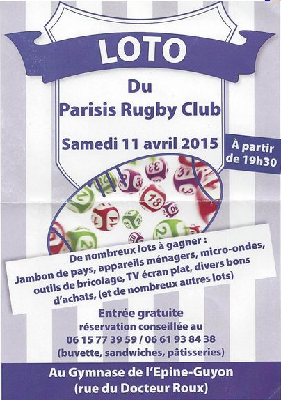 loto du parisis rugby club