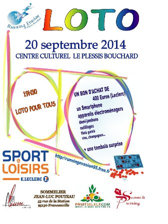 LOTO au PLESSIS BOUCHARD 20 septembre 2014