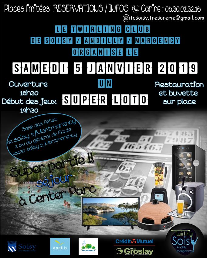 Loto à Soisy le 5 janvier 2019