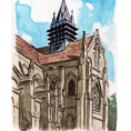Eglise de Taverny : cycle atelier initiation au dessin d'observation