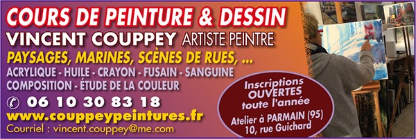 Cours de peinture et Dessin de Vincent couppey