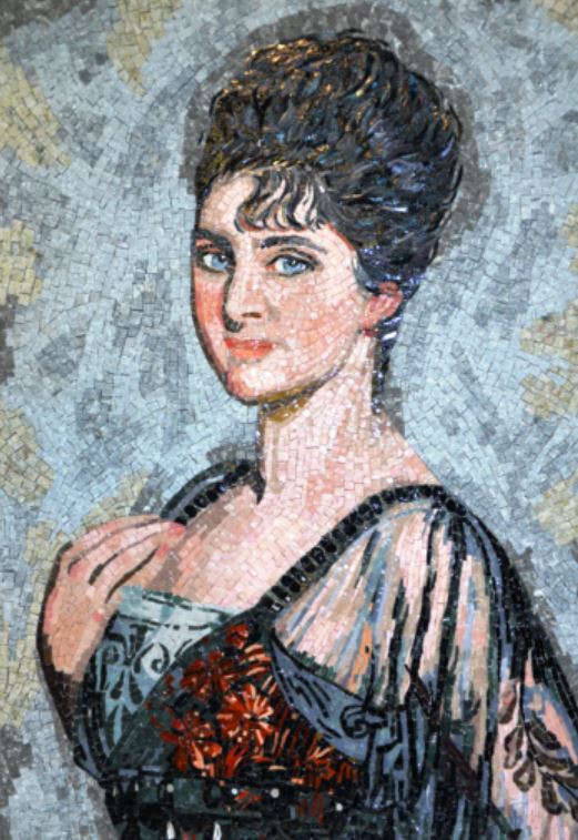 Mosaïque de Chrystèle Albertini - Portrait de Louise de Rosenau