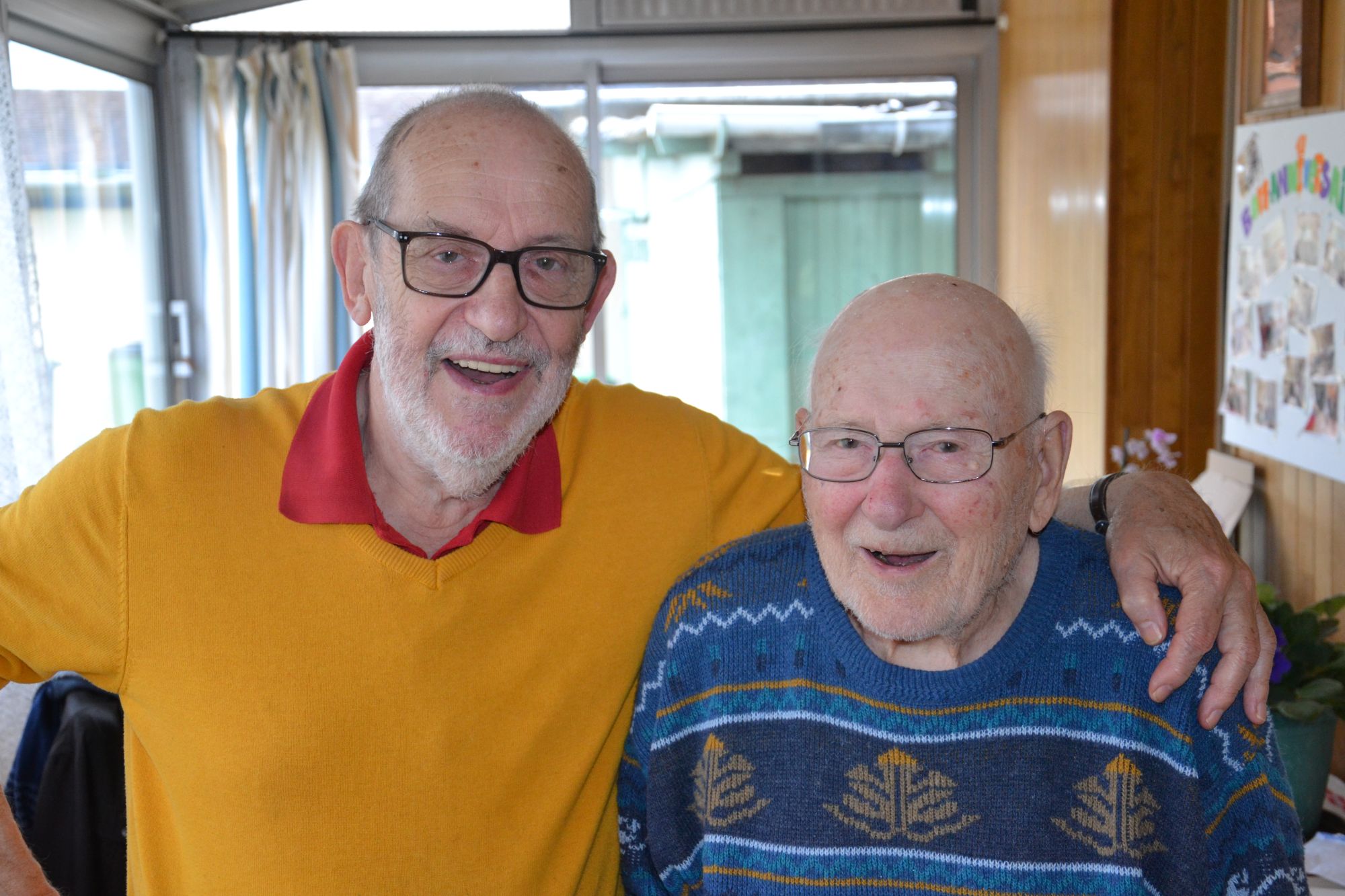 Louis Aguil&eacute;e avec son gendre