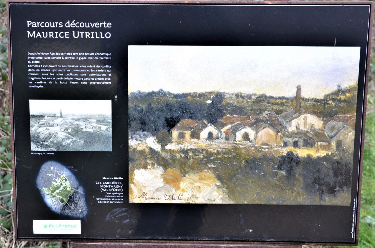 Butte Pnson à Montmagny -Parcours découverte Maurice Utrillo