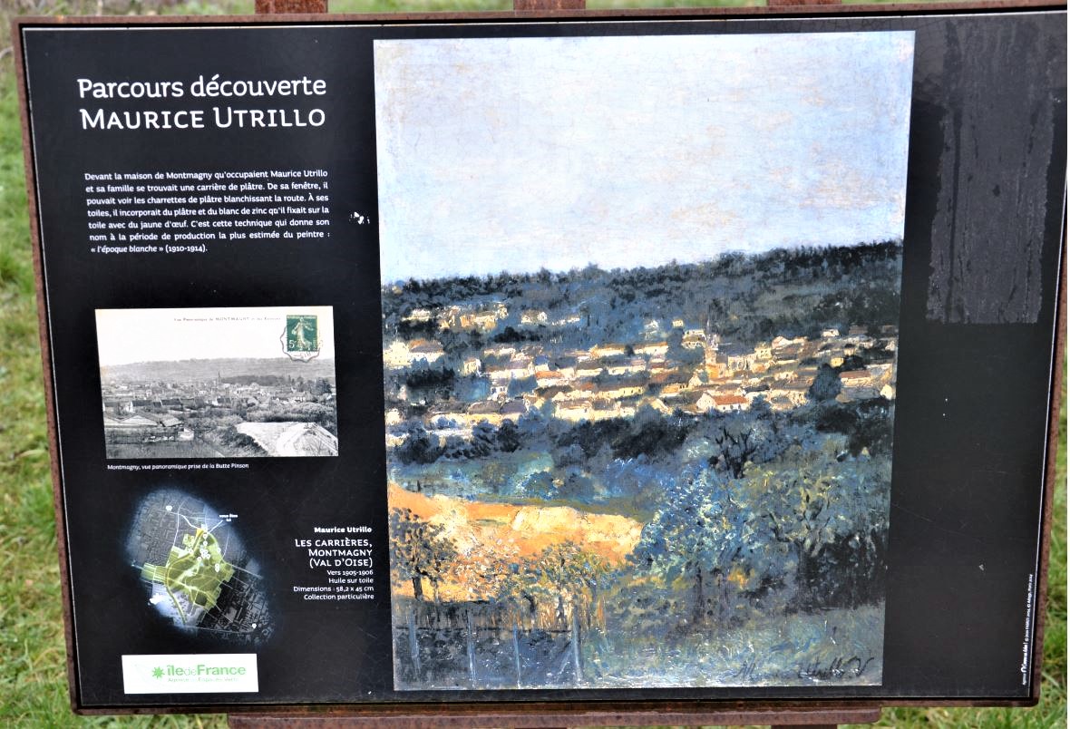 Butte Pnson à Montmagny -Parcours découverte Maurice Utrillo