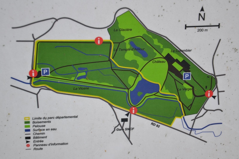Parc et Château de Grouchy - Osny - plan