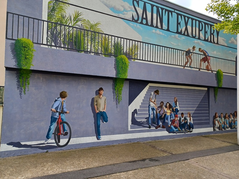 Fresque Collège Saint-Exupéry