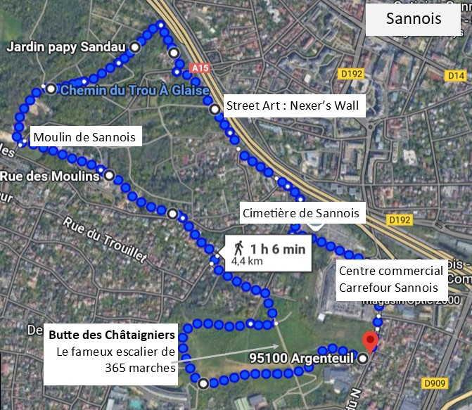 Boucle Sannois - Butte des Châtaigniers - Moulin de Sannois