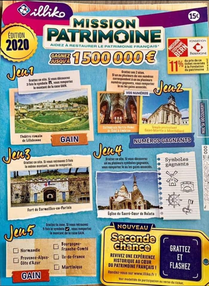 Loto du Patrimoine 2020