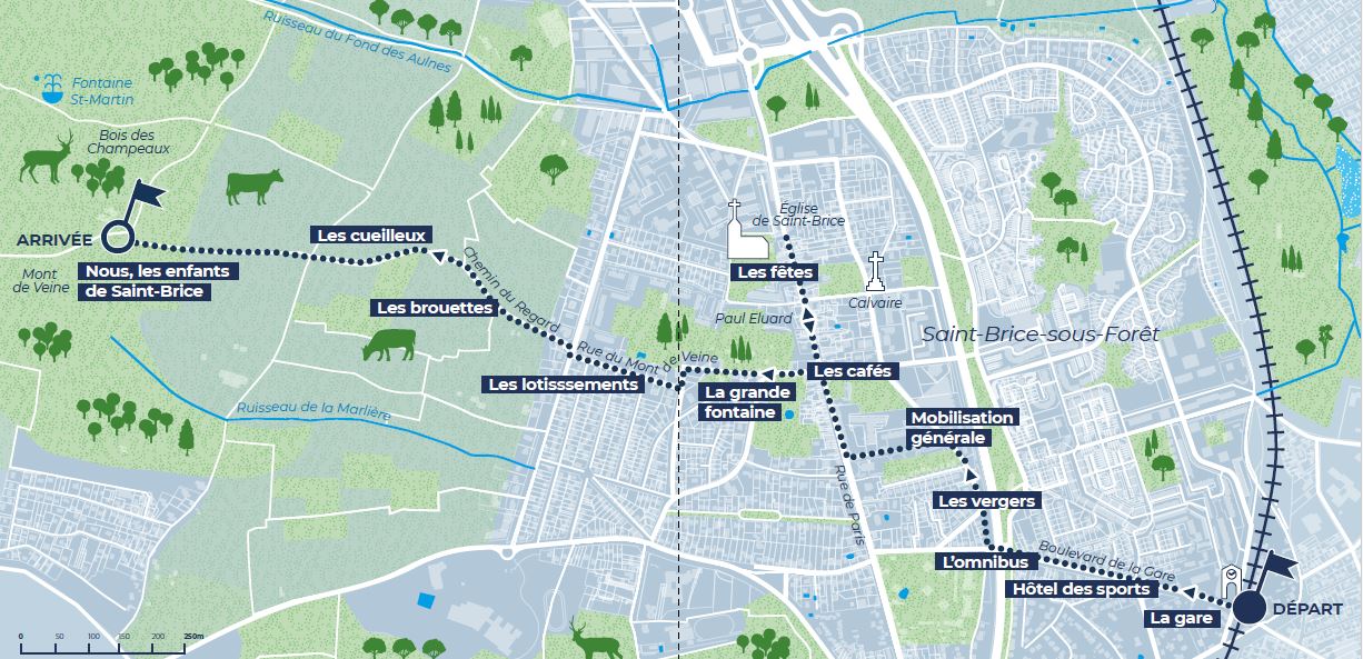 Parcours balade augmentée Saint-Brice