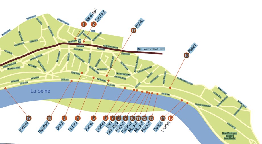 Chemin des peintres à La Frette-sur-Seine