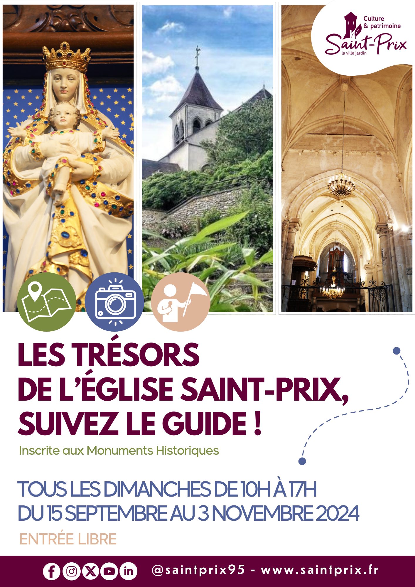 Visites église Saint-Prix - 2024