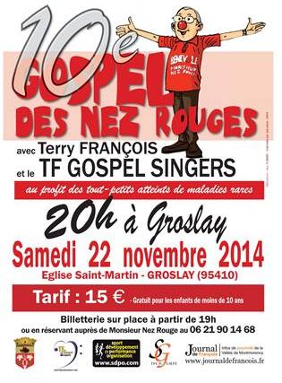 10e GOSPEL DES NEZ ROUGE 22 novembre 2014