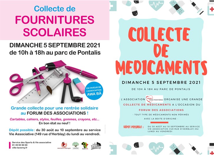 2 collectes solidaires à Taverny