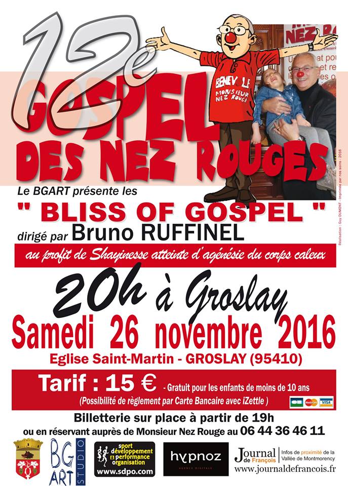 12e GOSPEL DES NEZ ROUGES à GROSLAY