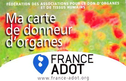 carte donneur France Adot